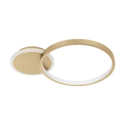 LED-taklampe Gafares, gull, aluminium, 41 cm fjernkontroll CCT