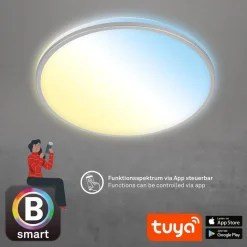 LED-taklampe Ivy S, dimbar, CCT, Ø 49 cm