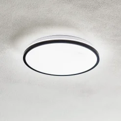 LED-taklampe Lana, bakgrunnsbelyst effekt Ø28 svart