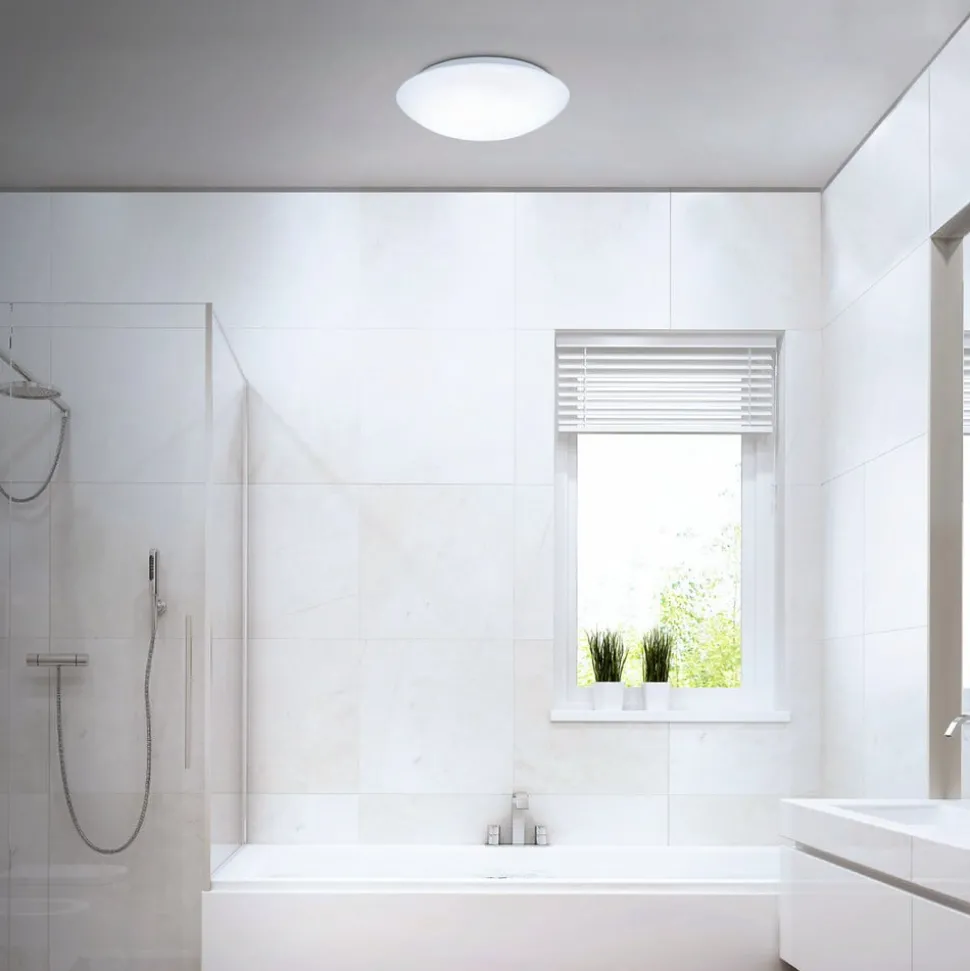 LED-taklampe med sensor Elipso IP44 4 000K Ø28cm