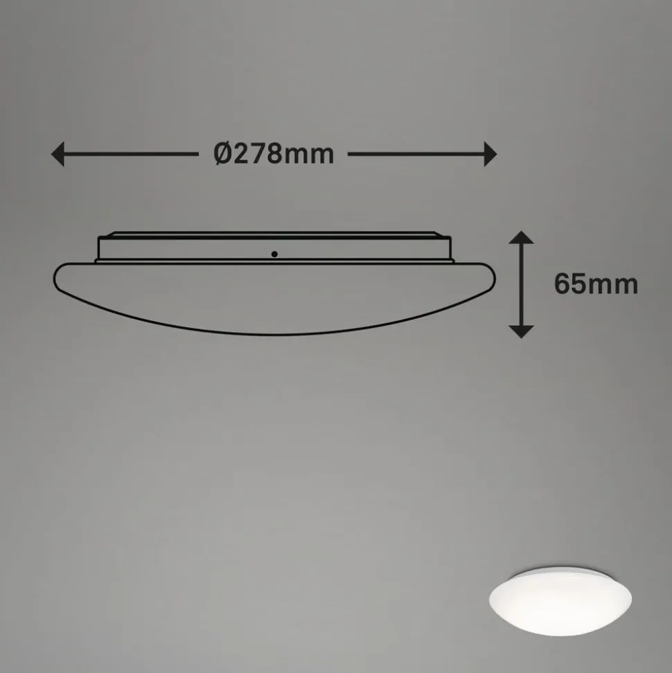 LED-taklampe med sensor Elipso IP44 4 000K Ø28cm