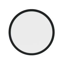 LED-taklampe Oja Smart, svart, Ø 29 cm