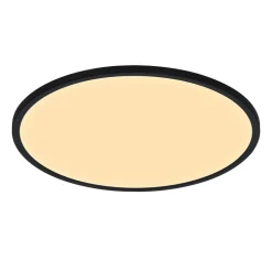 LED-taklampe Oja Smart, svart, Ø 60 cm