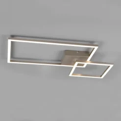LED-taklampe Padella, svingbar, 4 000 K, nikkel