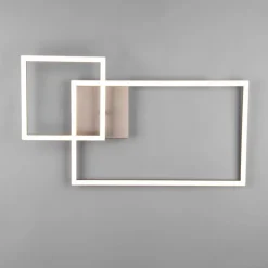 LED-taklampe Padella, svingbar, 4 000 K, nikkel