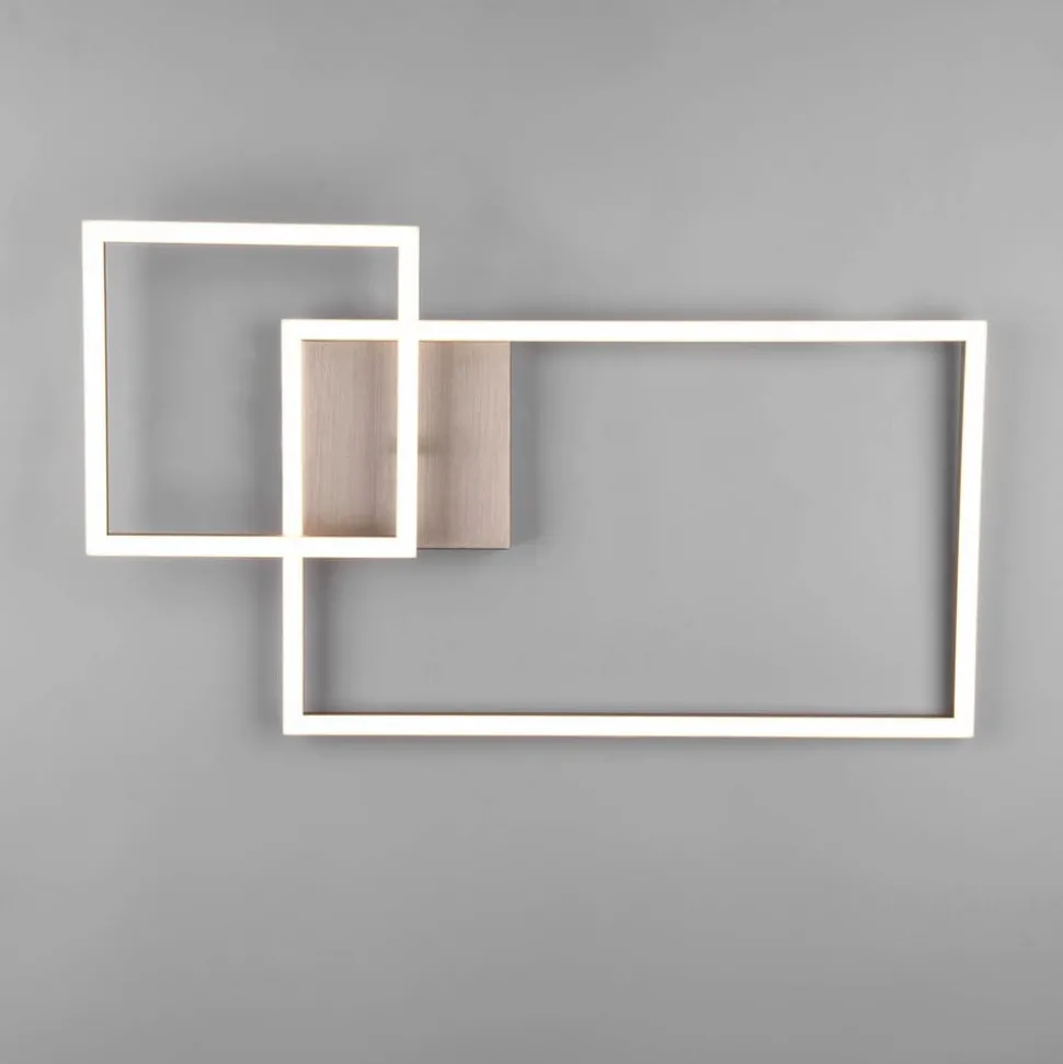 LED-taklampe Padella, svingbar, 4 000 K, nikkel