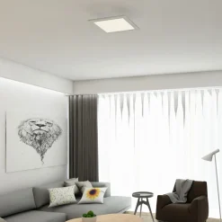 LED-taklampe Piatto, sensor, 29,5 x 29,5 cm