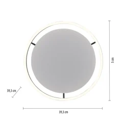 LED-taklampe Ritus, Ø 39,3 cm, antrasitt