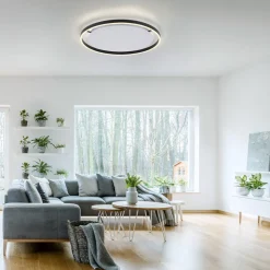 LED-taklampe Ritus, Ø 58,5 cm, antrasitt