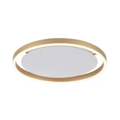 LED-taklampe Ritus, Ø 39,3 cm, matt messing