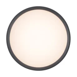 LED-taklampe Rola, utendørs, antrasitt, Ø 18 cm