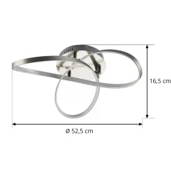 LED-taklampe Saliha med moderne utforming