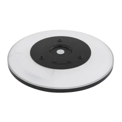 LED-taklampe Sapana, svart, rund, dimbar