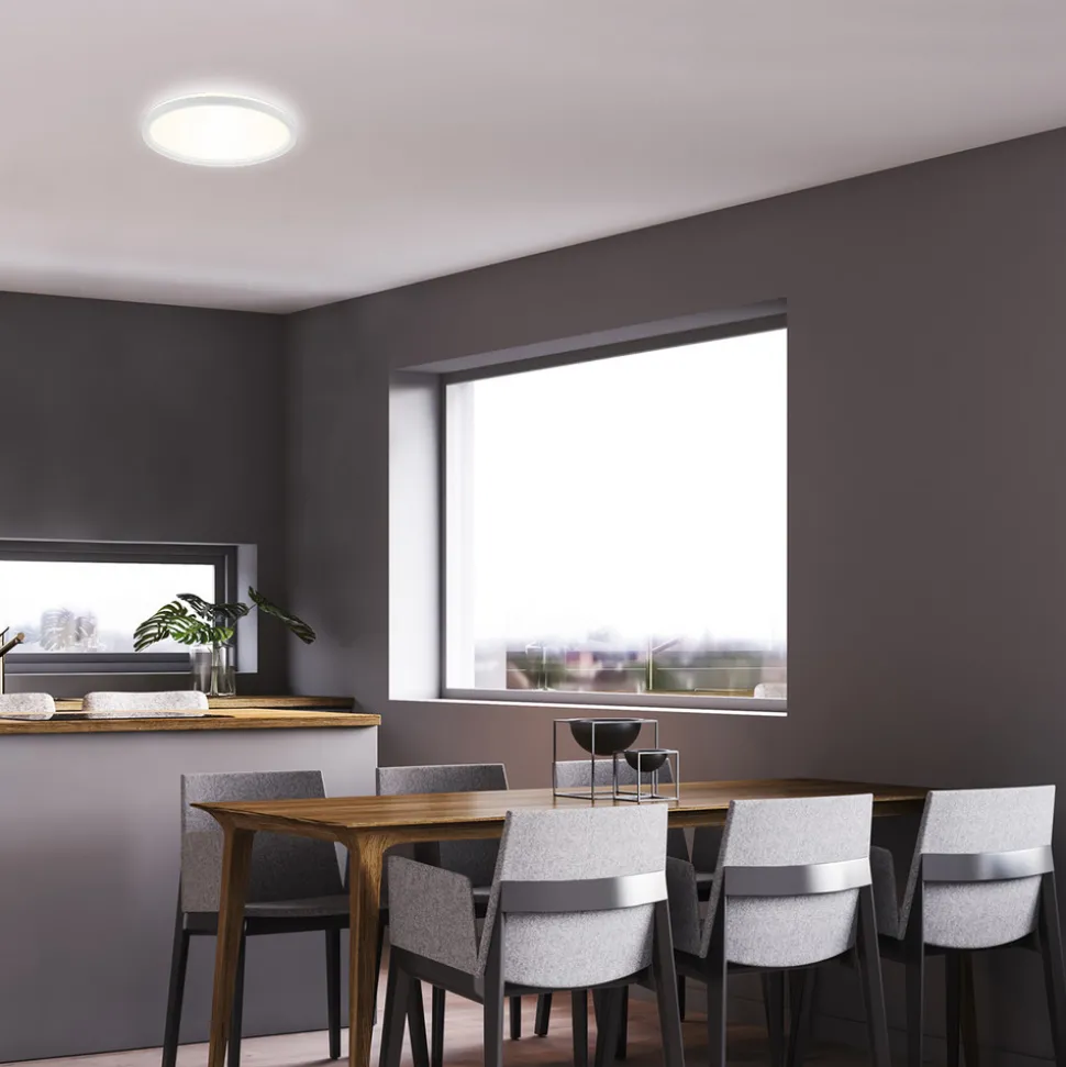 LED-taklampe Slank, rund, 29,3 cm