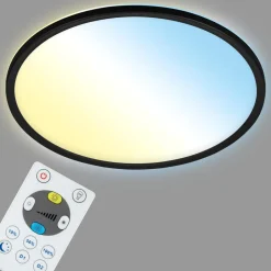 LED-taklampe Slim S dimbar CCT svart Ø 29 cm