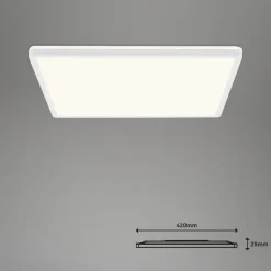LED-taklampe Slim S dimmbar CCT hvit 42x42cm