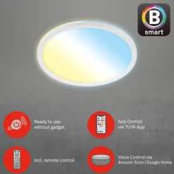 LED-taklampe Slim S dimmbar CCT hvit Ø 29 cm