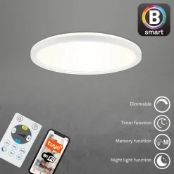 LED-taklampe Slim S dimmbar CCT hvit Ø 29 cm