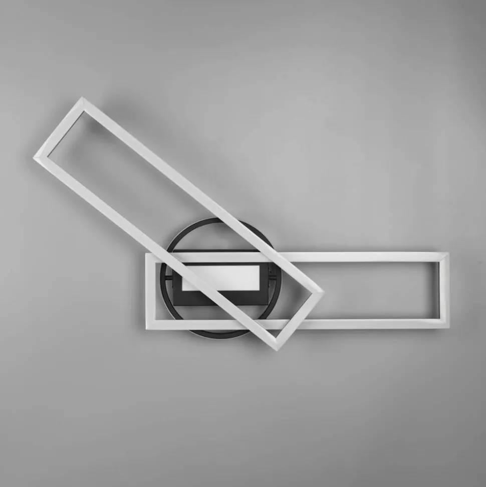 LED-taklampe Twister roterbar fjernktrl messing