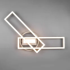 LED-taklampe Twister roterbar fjernkontroll nikkel