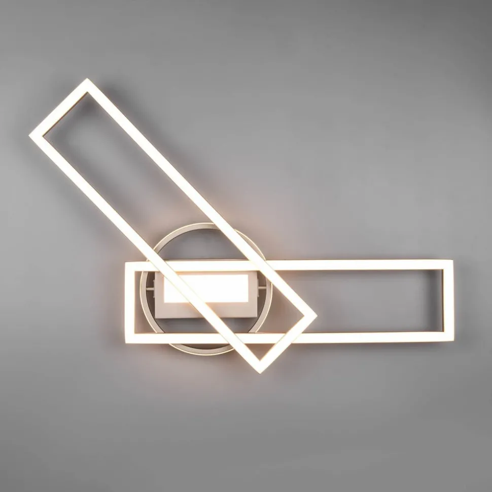 LED-taklampe Twister roterbar fjernkontroll nikkel