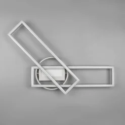 LED-taklampe Twister roterbar fjernkontroll nikkel