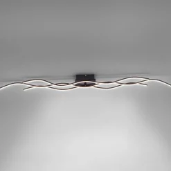 LED-taklampe Wave 3 000 K 137,5x16cm svart
