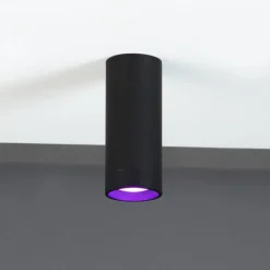 LED-takspot Stag, CCT og RGBW, svart