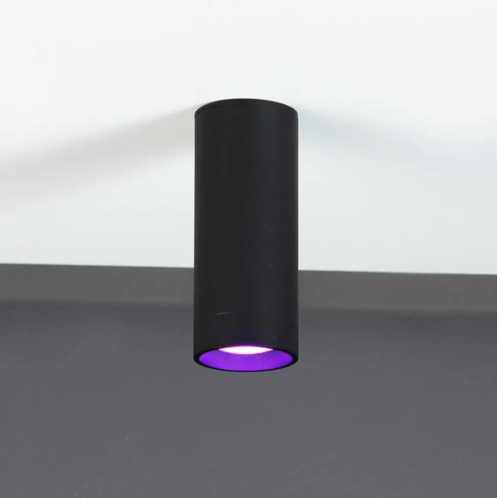 LED-takspot Stag, CCT og RGBW, svart