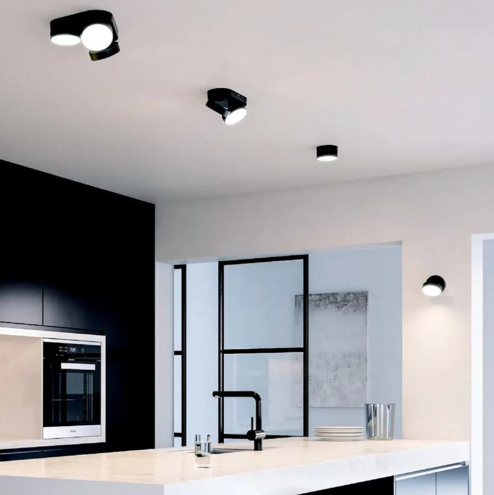 LED-takspot Stanos, CCT, 1 lyskilde, svart