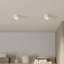 LED-takspotlight i rør, hvit