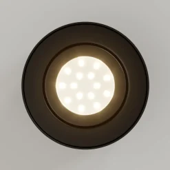 LED-takspotlight i rør, svart