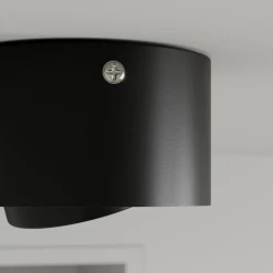 LED-takspotlight i rør, svart