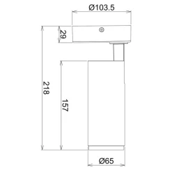 LED-takspotlight Lucea, justerbar, 10 W hvit