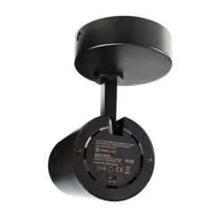 LED-takstrahler Lucea, justerbar, 20 W svart