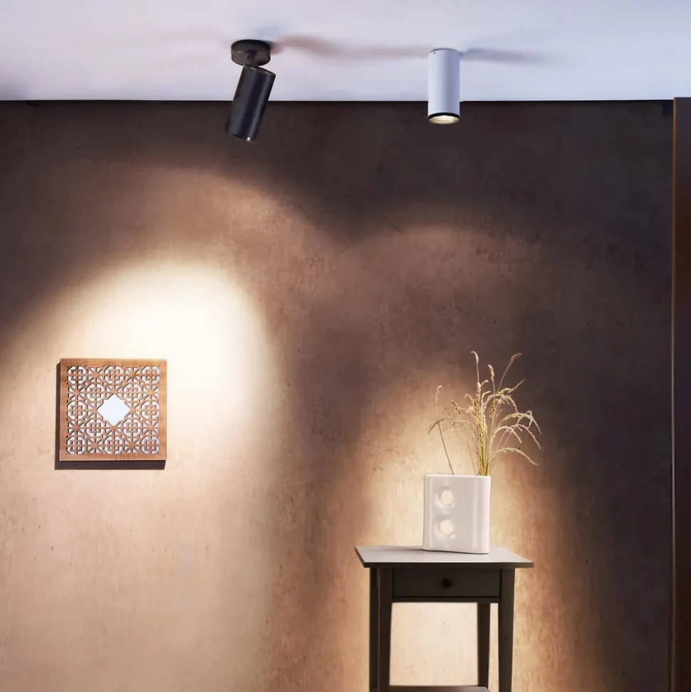 LED-takstrahler Lucea, justerbar, 15 W svart