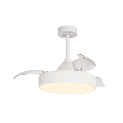LED-takvifte Alaska Mini hvit DC stille Ø 91 cm CCT