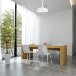 LED-takvifte Alaska Mini hvit DC stille Ø 91 cm CCT