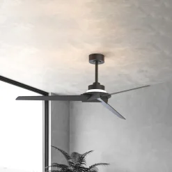 LED-takvifte Brisa svart/tre DC stille 175 cm CCT