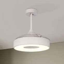 LED-takvifte Coin Mini hvit DC stille Ø 91 cm CCT