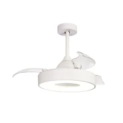 LED-takvifte Coin Mini hvit DC stille Ø 91 cm CCT