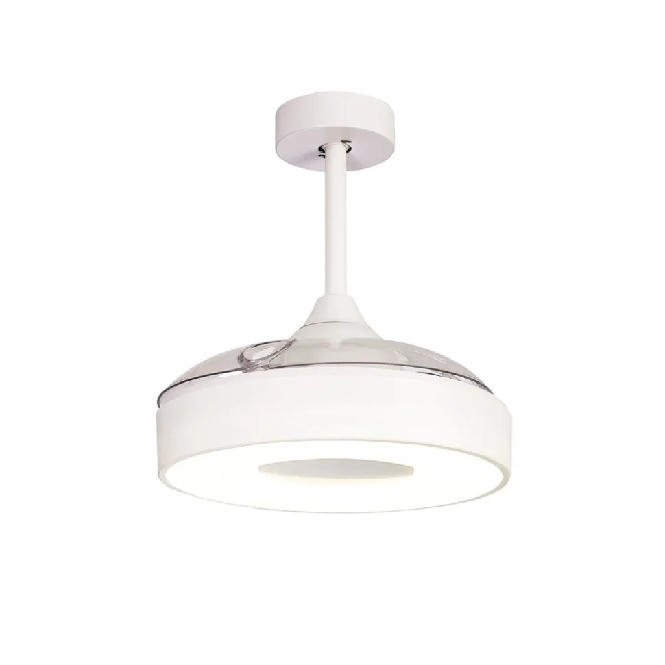 LED-takvifte Coin Mini hvit DC stille Ø 91 cm CCT