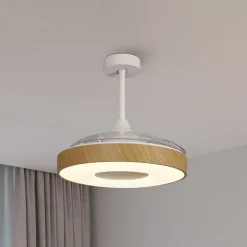 LED-takvifte Coin Mini tre DC stille Ø 91 cm CCT
