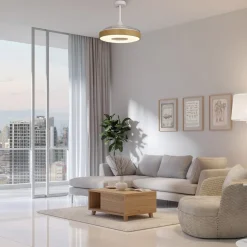 LED-takvifte Coin Mini tre DC stille Ø 91 cm CCT