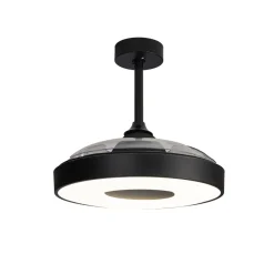 LED-takvifte Coin svart DC-motor stille 106 cm CCT