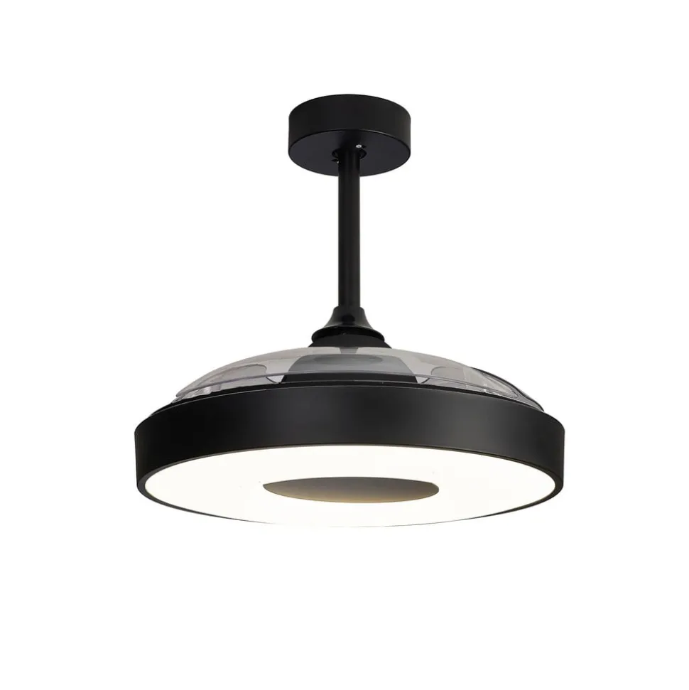 LED-takvifte Coin svart DC-motor stille 106 cm CCT