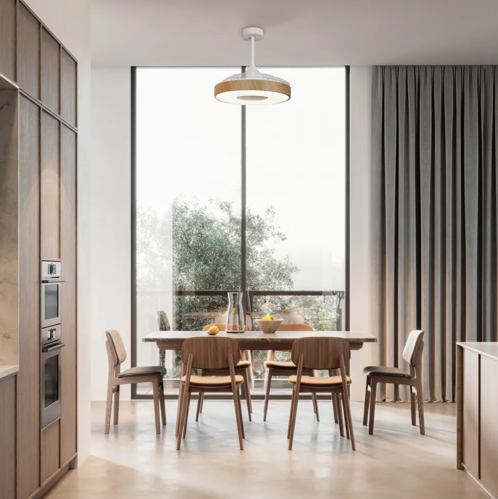 LED-takvifte Coin tre DC-motor stille Ø 106 cm CCT