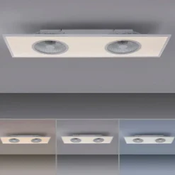 LED-takvifte Flat-Air, CCT, hvit, 120x40cm