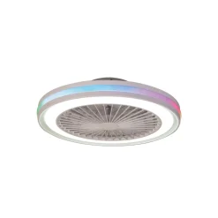 LED-takvifte Gamer hvit DC stille Ø 47 cm CCT RGB