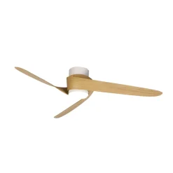 LED-takvifte Groenland, tre, DC stille Ø 122 cm CCT